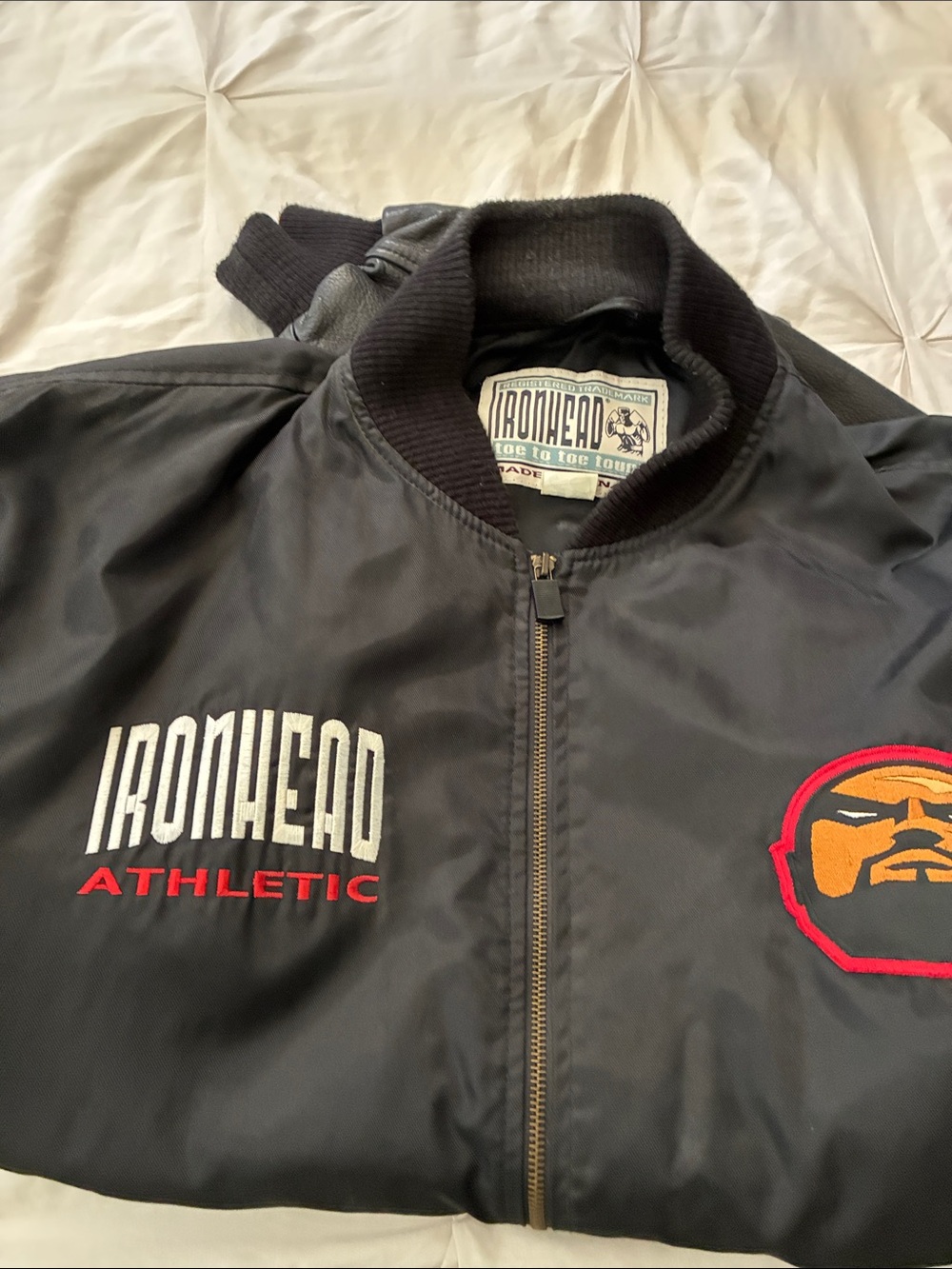 Ironhead Athletic Men’s Black Bomber Jacket